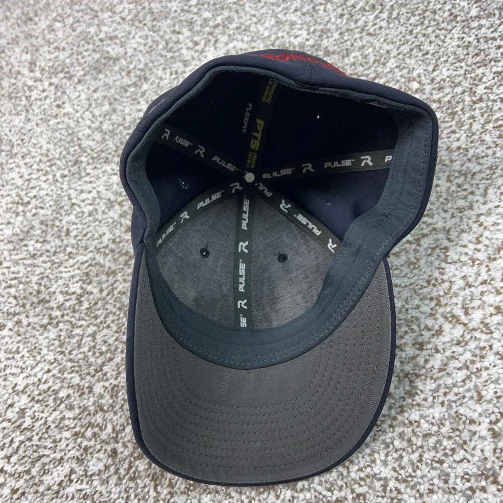 Lehigh‎ Valley IronPigs Hat Cap Flex Mens Large Blue Gray MILB Baseball Minor